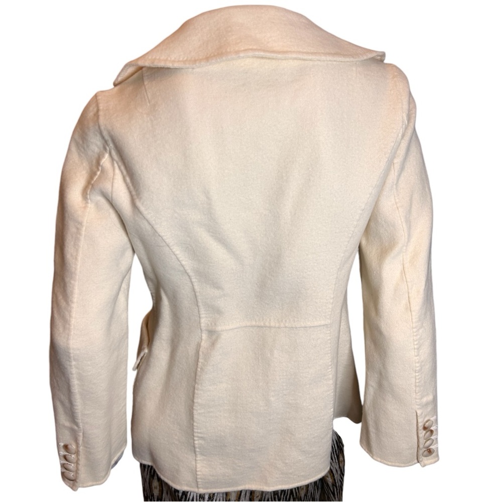 Talbots Wool Blazer Cream Size 10 - Picture 7 of 11